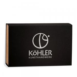 Miniaturset 8 Weihnachtsmann auf Ski mit Hügel