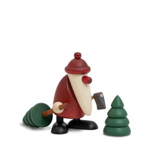 Miniaturset 9 Weihnachtsmann mit Axt und Bäumen Neu 2025