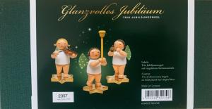 Trio Jubiläumsengel, auf vergoldeten Sternensockeln limitiert